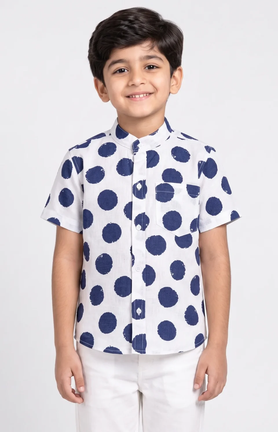 Blue Polka Shirt